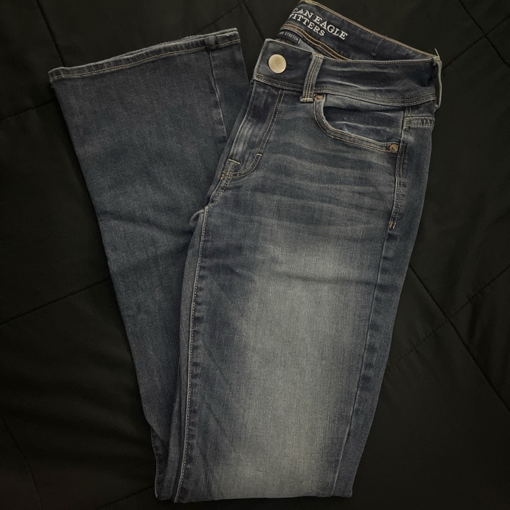 American Eagle Low Rise Kick Boot Jeans